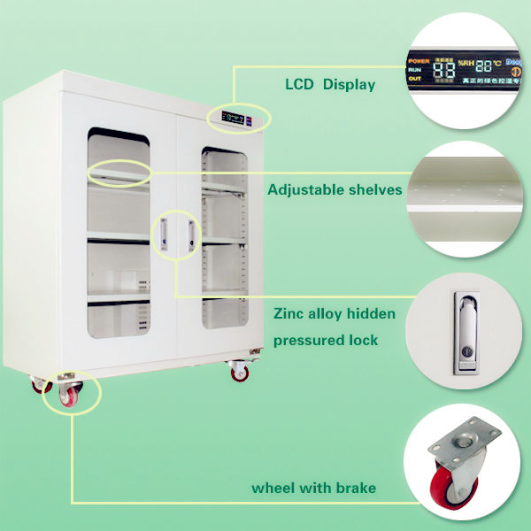 Esd humidity control storage cabinet with doors 