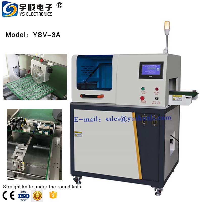 Pcb automatic knife dividing machine on the round knife under the straight knife splitting machine equipment manufacturer