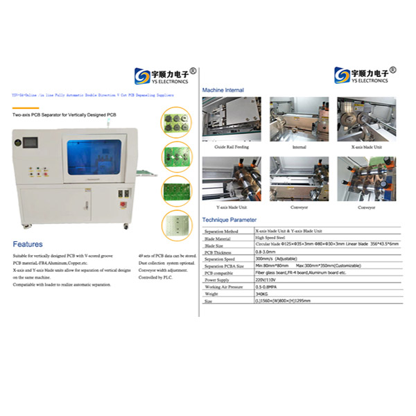 PCB Separator For Automotive Electronics Industry With Two High Speed Steel Blades